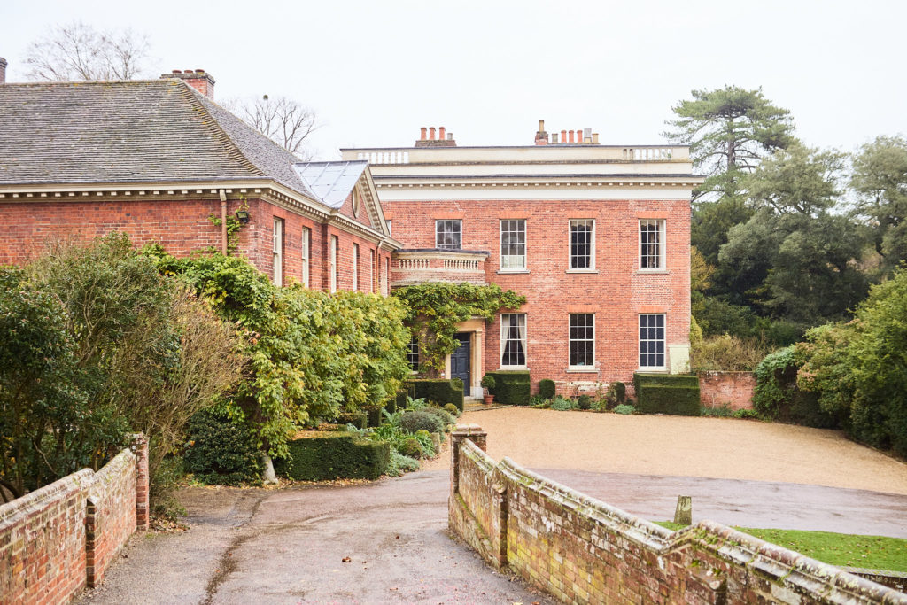 The house and driveway at Hedingham Castle, Essex