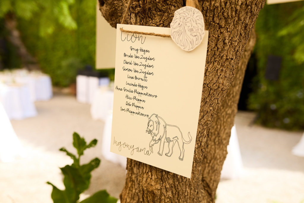 Order of the day sign hanging on a tree